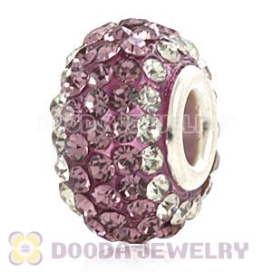 Wholesale European Pave Crystal Bead With Alloy Core