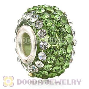 Wholesale European Pave Crystal Bead With Alloy Core