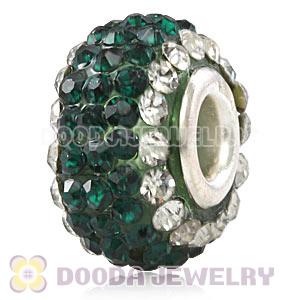 Wholesale European Pave Crystal Bead With Alloy Core
