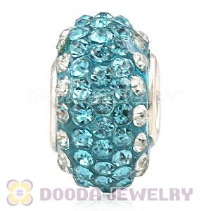Wholesale European Pave Crystal Bead With Alloy Core