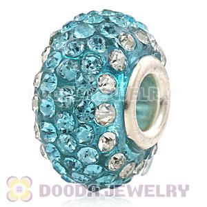 Wholesale European Pave Crystal Bead With Alloy Core