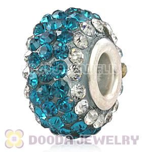 Wholesale European Pave Crystal Bead With Alloy Core
