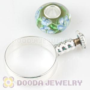 Wholesale Silver Plated DIY Finger Ring European Beads Compatible