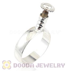 Wholesale Silver Plated DIY Finger Ring European Beads Compatible