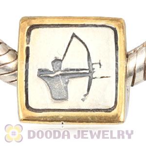 European Archery Beads London 2012 Olympics Gold Plated Silver Charms