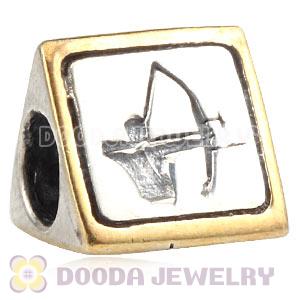 European Archery Beads London 2012 Olympics Gold Plated Silver Charms