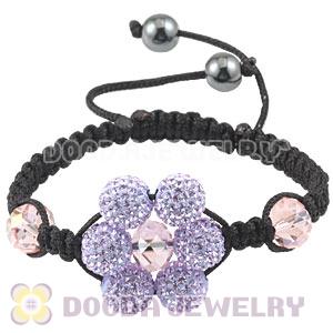 Pave Czech Crystal Handmade Macrame Bracelets Wholesale