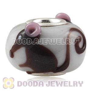 Handmade European Glass Maisy Mouse Beads In 925 Silver Core Wholesale