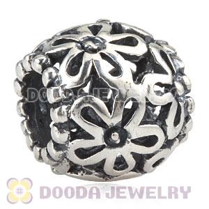 Sterling Silver European Wildflower Walk Charm Beads Wholesale