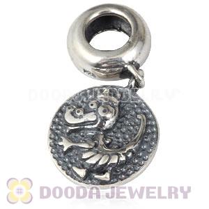Sterling Silver Chinese Zodiac Dragon Dangle Charm Bead Wholesale