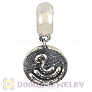 Sterling Silver Chinese Zodiac Snake Dangle Charm Bead Wholesale