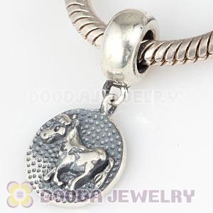 Sterling Silver Chinese Zodiac Horse Dangle Charm Bead Wholesale