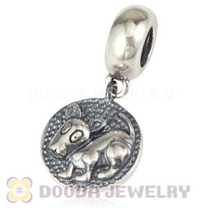Sterling Silver Chinese Zodiac Dog Dangle Charm Bead Wholesale