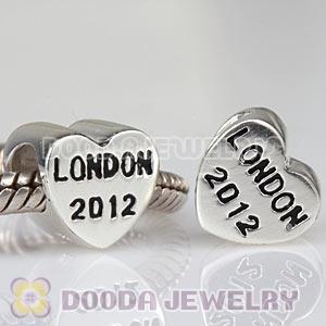 Sterling Silver Heart London 2012 Bead Fit 2012 Olympics European Bracelet