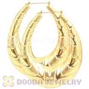 76X90mm Gold Basketball Wives Bamboo Drop Earrings Wholesale