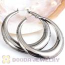 Wholesale Bamboo Earrings 90mm Black Hoop Earrings