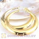 Wholesale Bamboo Earrings 90mm Gold Hoop Earrings