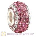 Wholesale European Pave Crystal Bead With Alloy Core