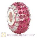 Wholesale European Pave Crystal Bead With Alloy Core