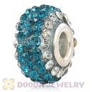 Wholesale European Pave Crystal Bead With Alloy Core