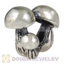 Antique Sterling Silver European Mushrooms Family Charms Beads Wholesale