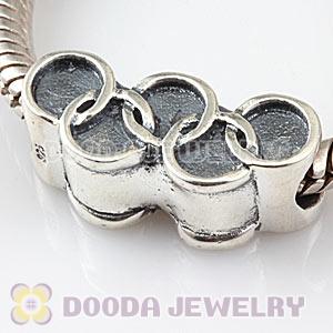 Sterling Silver Olympic Rings Bead Fit 2012 Olympics European Bracelet