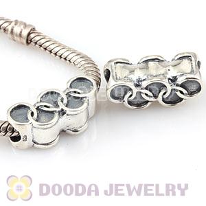 Sterling Silver Olympic Rings Bead Fit 2012 Olympics European Bracelet