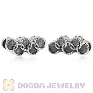 Sterling Silver Olympic Rings Bead Fit 2012 Olympics European Bracelet