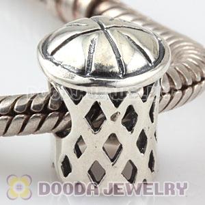 Sterling Silver Olympic Basketball Bead Fit 2012 Olympics European Bracelet