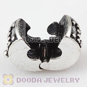 Wholesale Charm Jewelry European Style Silver Plated Clip Beads