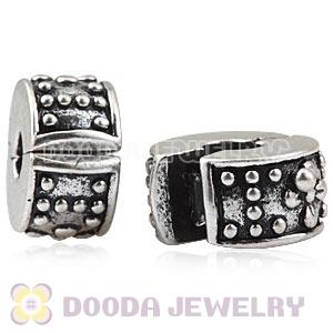 Wholesale Charm Jewelry European Style Silver Plated Clip Beads