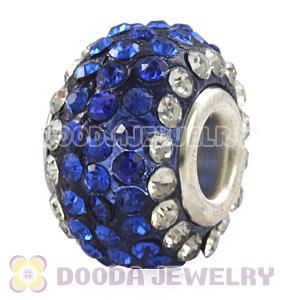 Wholesale European Pave Crystal Bead With Alloy Core