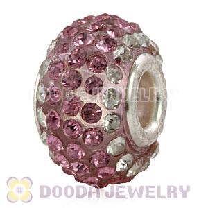 Wholesale European Pave Crystal Bead With Alloy Core