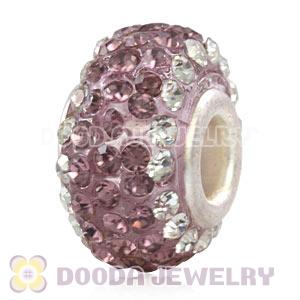 Wholesale European Pave Crystal Bead With Alloy Core