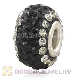 Wholesale European Pave Crystal Bead With Alloy Core