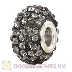 Wholesale European Pave Crystal Bead With Alloy Core
