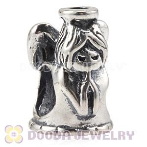 Antique Sterling Silver European Angel Prayers Charm Beads Wholesale