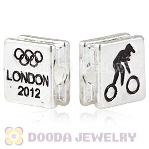 London 2012 Olympics Cycling BMX Square Alloy Beads Wholesale
