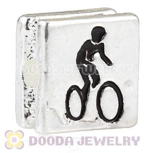London 2012 Olympics Cycling Mountain Bike Square Alloy Beads Wholesale