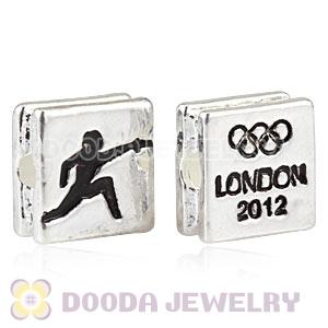 London 2012 Olympics Fencing Square Alloy Beads Wholesale