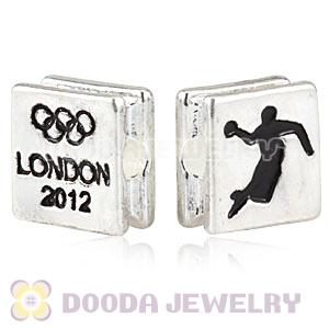 London 2012 Olympics Handball Square Alloy Beads Wholesale