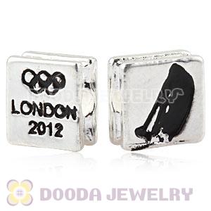 London 2012 Olympics Sailing Alloy Square Beads Wholesale