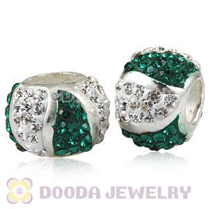  925 Sterling Silver Charm Beads With Austrian Crystal Wholesale 