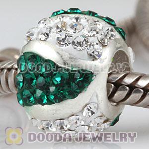  925 Sterling Silver Charm Beads With Austrian Crystal Wholesale 