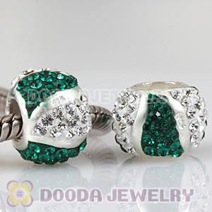  925 Sterling Silver Charm Beads With Austrian Crystal Wholesale 