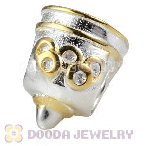 Gold Plated Silver Olympics Torch Bead Fit 2012 Olympics European Bracelet