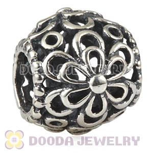 Antique Sterling Silver European Picking Daisies Charm Beads Wholesale