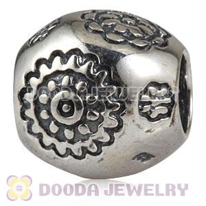 Sterling Silver European Midnight Bloom Charm Beads Wholesale