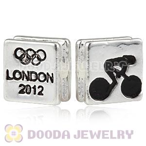 London 2012 Olympics Cycling Track Square Alloy Beads Wholesale