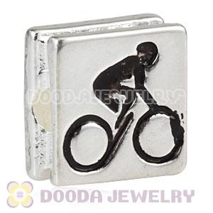 London 2012 Olympics Cycling Road Square Alloy Beads Wholesale